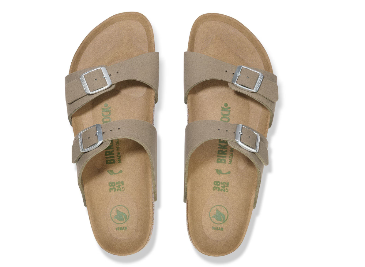 Birkenstock Sydney Vegan Synthetics Gray Taupe Regular