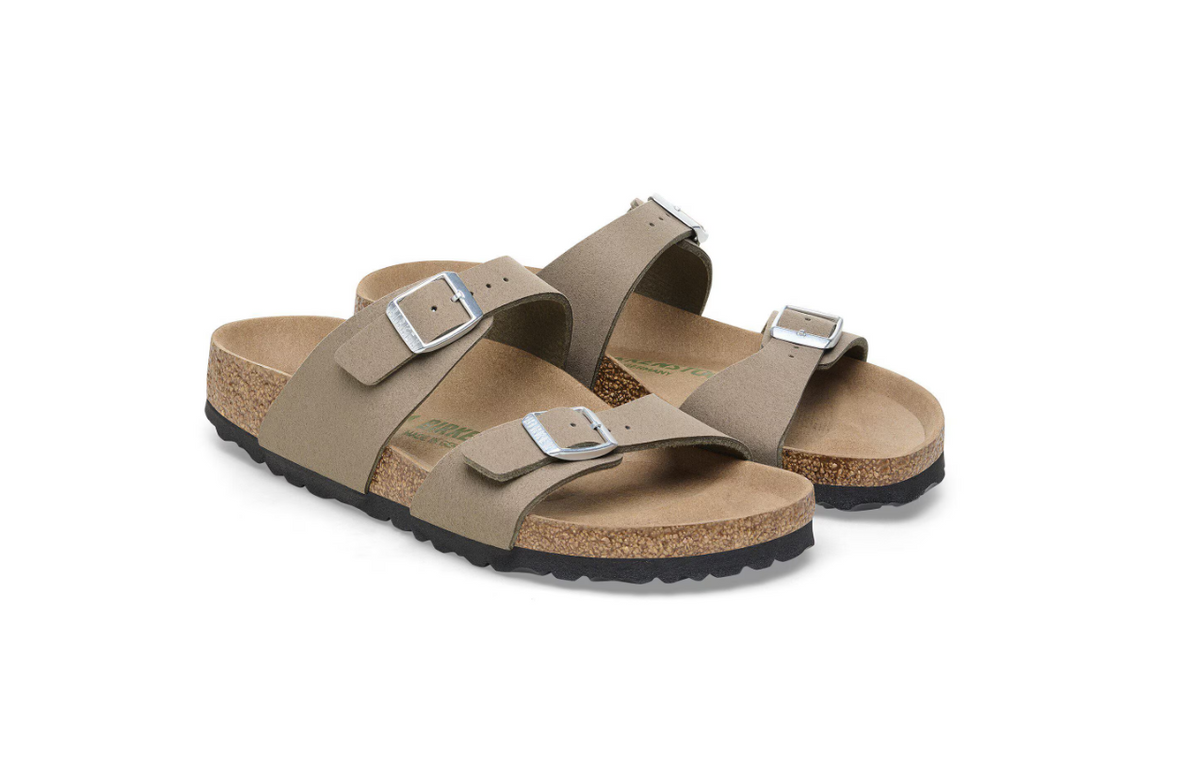 Birkenstock Sydney Vegan Synthetics Gray Taupe Regular
