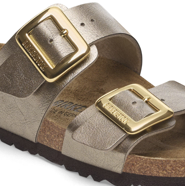 Birkenstock Sydney Cushion Buckle Birko-Flor Graceful - Taupe, Narrow