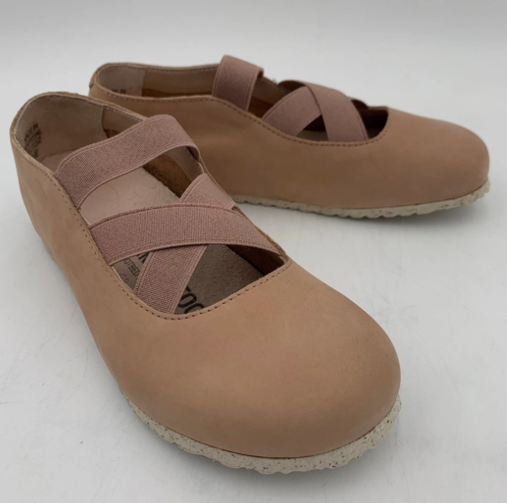 Birkenstock Santa Ana Nubuck Leather Soft Pink Narrow