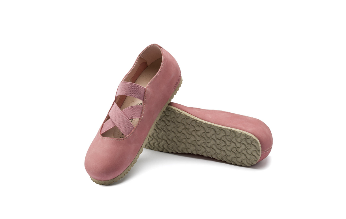Birkenstock Santa Ana Nubuck Leather Rose Old Rose Narrow
