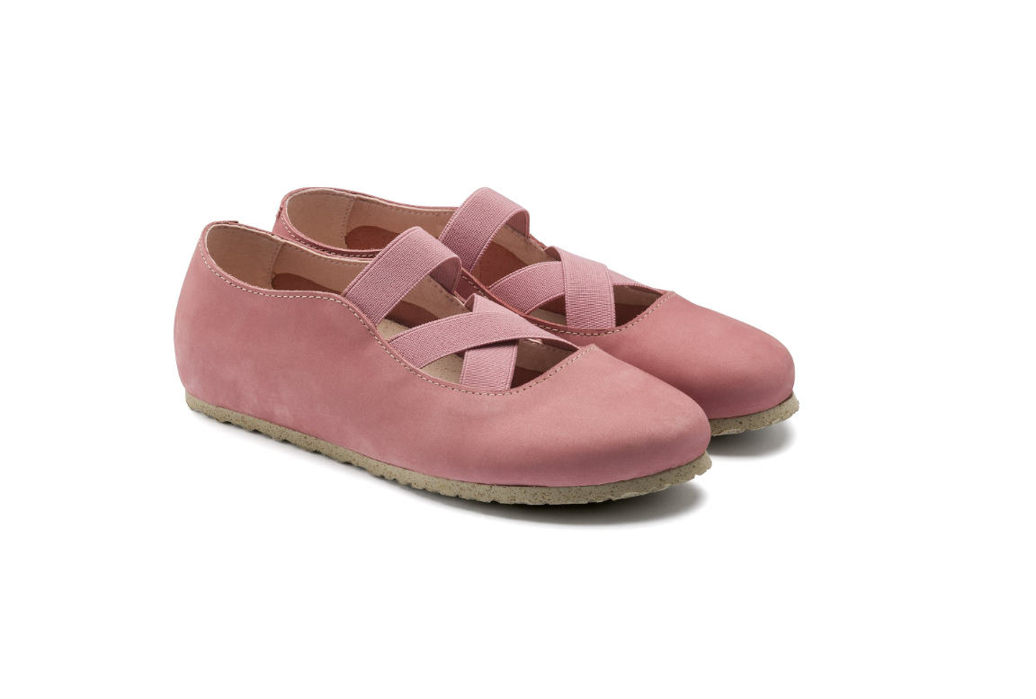 Birkenstock Santa Ana Nubuck Leather Rose Old Rose Narrow