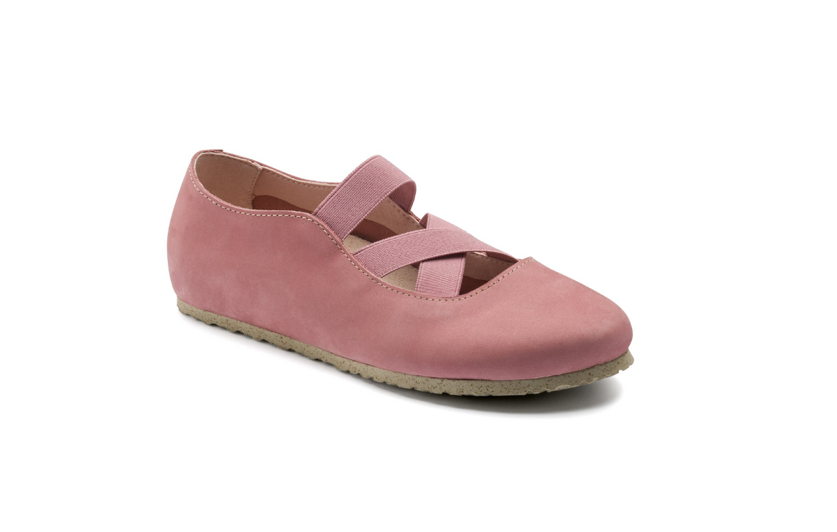 Birkenstock Santa Ana Nubuck Leather Rose Old Rose Narrow