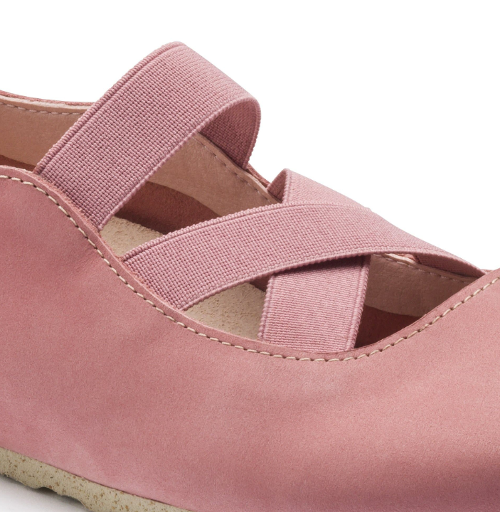 Birkenstock Santa Ana Nubuck Leather Rose Old Rose Narrow