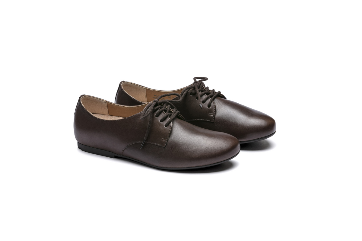 Birkenstock Saunders Natural Leather Brown Narrow