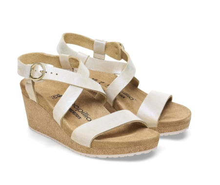 Birkenstock Papillio Sibyl Ring-Buckle Metallic Silver Narrow