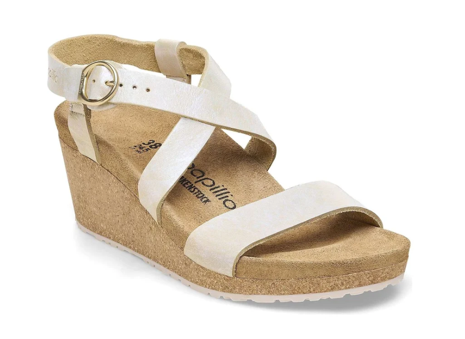 Birkenstock Papillio Sibyl Ring-Buckle Metallic Silver Narrow