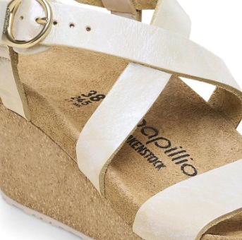 Birkenstock Papillio Sibyl Ring-Buckle Metallic Silver Narrow