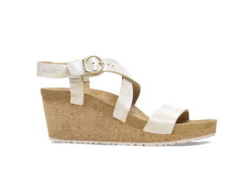Birkenstock Papillio Sibyl Ring-Buckle Metallic Silver Narrow