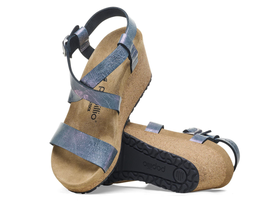 Birkenstock Sibyl Ring-Buckle Nubuck Leather Sandals - Black, Narrow
