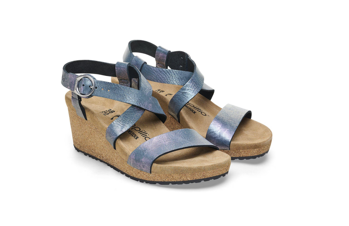 Birkenstock Sibyl Ring-Buckle Nubuck Leather Sandals - Black, Narrow