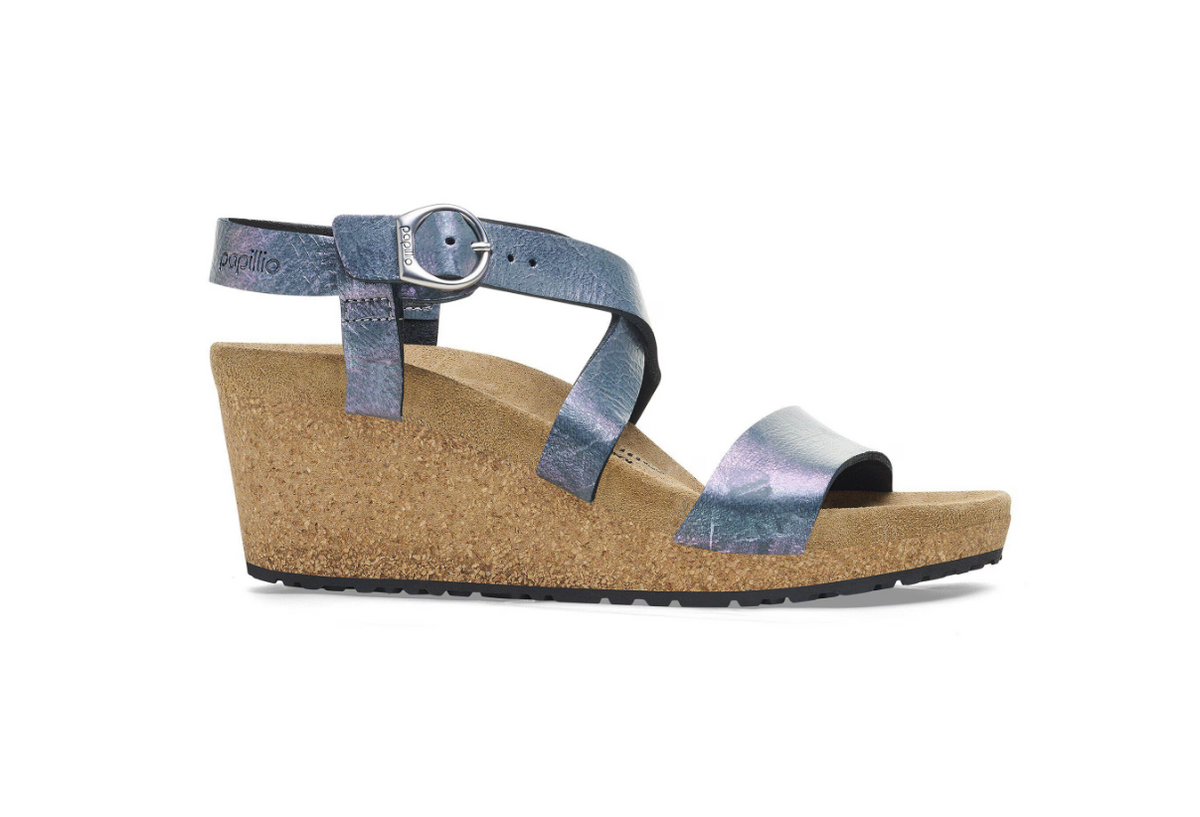 Birkenstock Sibyl Ring-Buckle Nubuck Leather Sandals - Black, Narrow