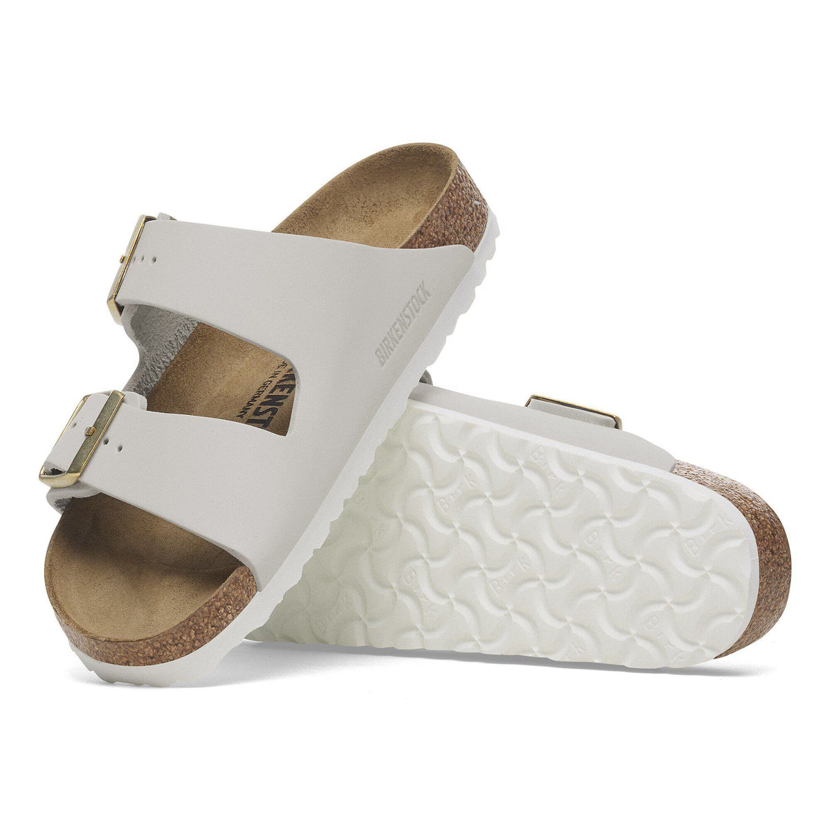Birkenstock Arizona Nubuck Leather Sandals - Whale Gray - Regular