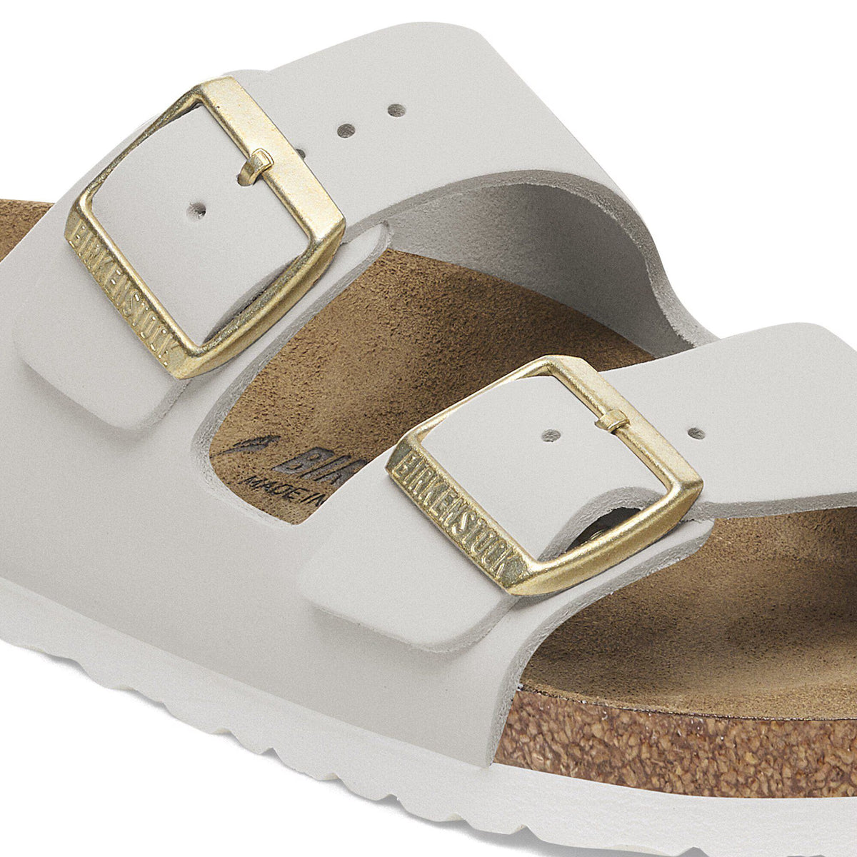 Birkenstock Arizona Nubuck Leather Sandals - Whale Gray - Regular