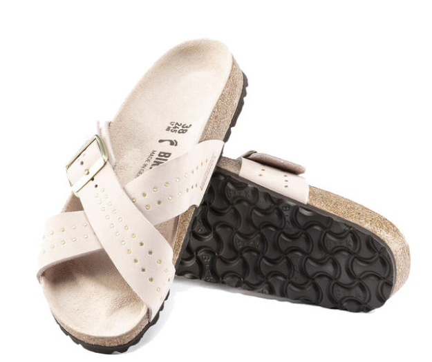 Birkenstock Siena Light Rose Rivets Nubuck Leather Narrow
