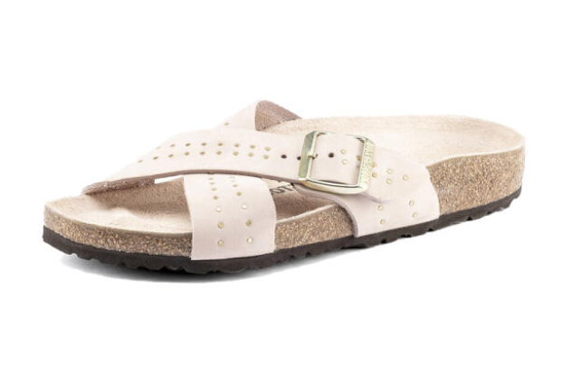 Birkenstock Siena Light Rose Rivets Nubuck Leather Narrow