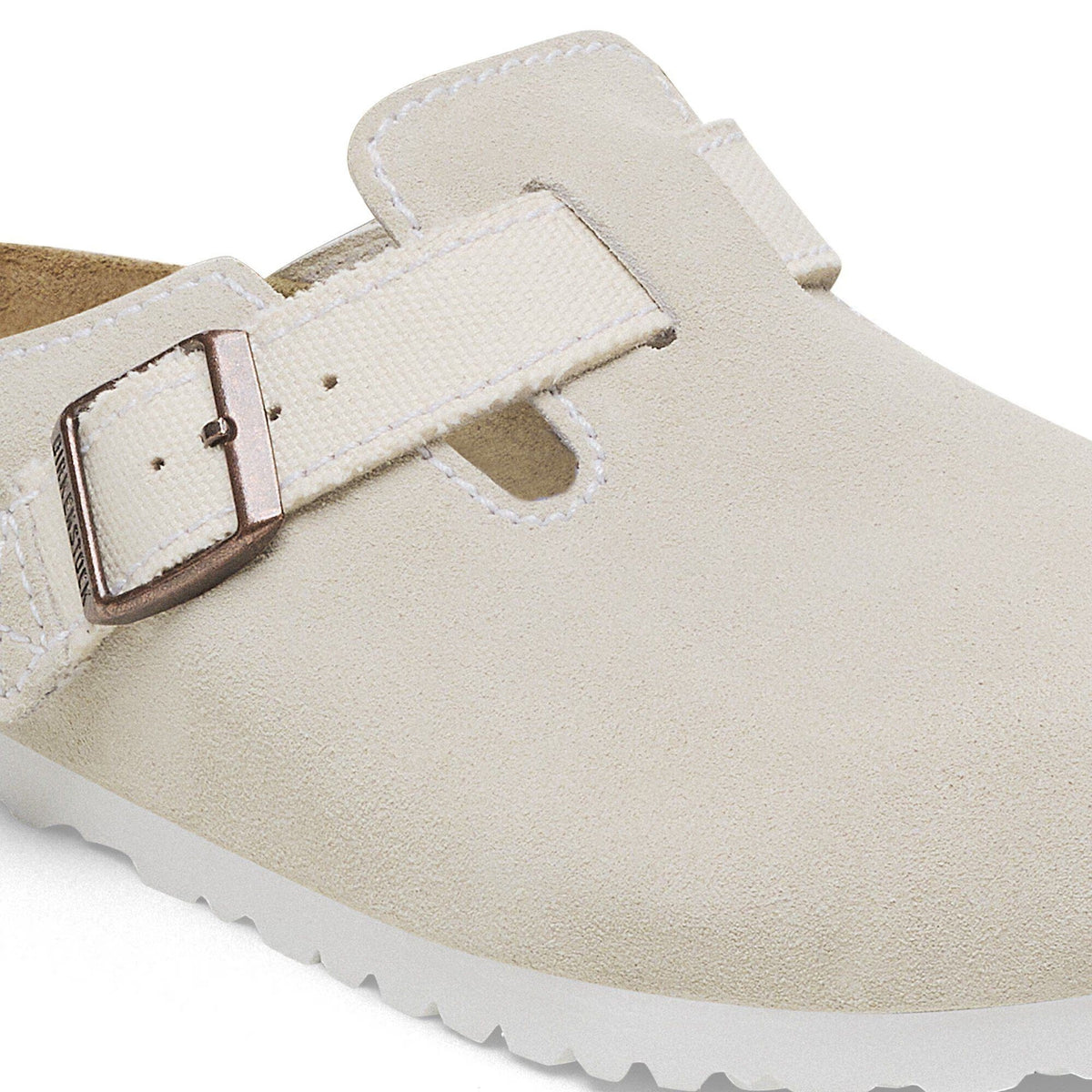 Birkenstock Boston Mix Mixed Leather Clogs - Eggshell, Regular