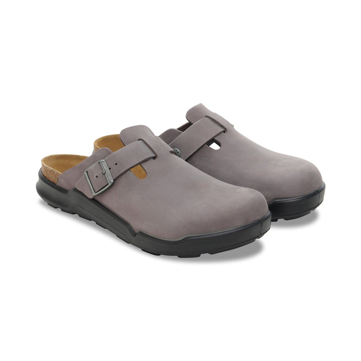 Birkenstock Boston CT Waxy Leather Clogs - Iron - Regular