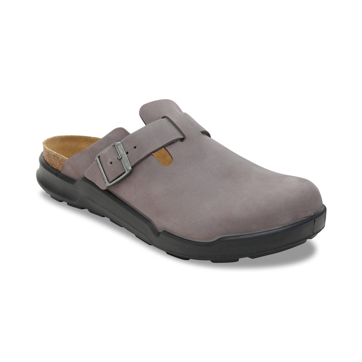 Birkenstock Boston CT Waxy Leather Clogs - Iron - Regular