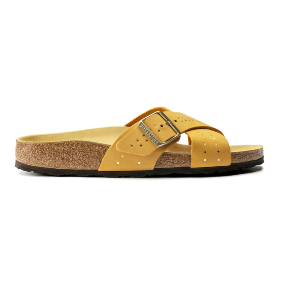 Birkenstock Siena Nu Rivet Nubuck Leather Ochre Narrow