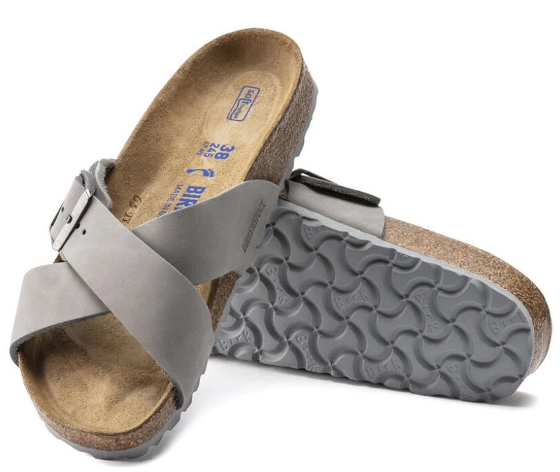 Birkenstock Siena Soft Footbed Nubuck Leather Dove Gray Narrow