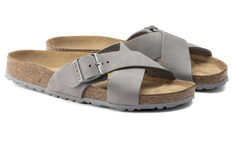 Birkenstock Siena Soft Footbed Nubuck Leather Dove Gray Narrow