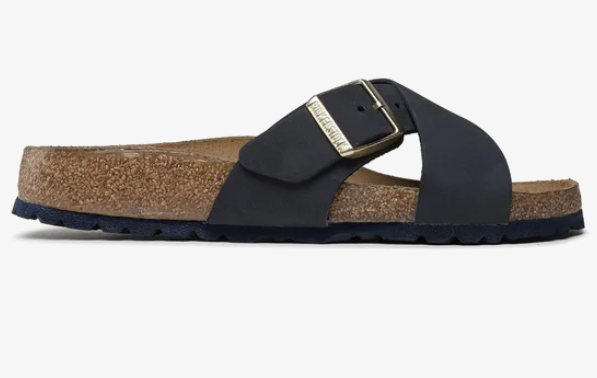 Birkenstock Siena Soft Footbed Nubuck Leather Midnight Narrow