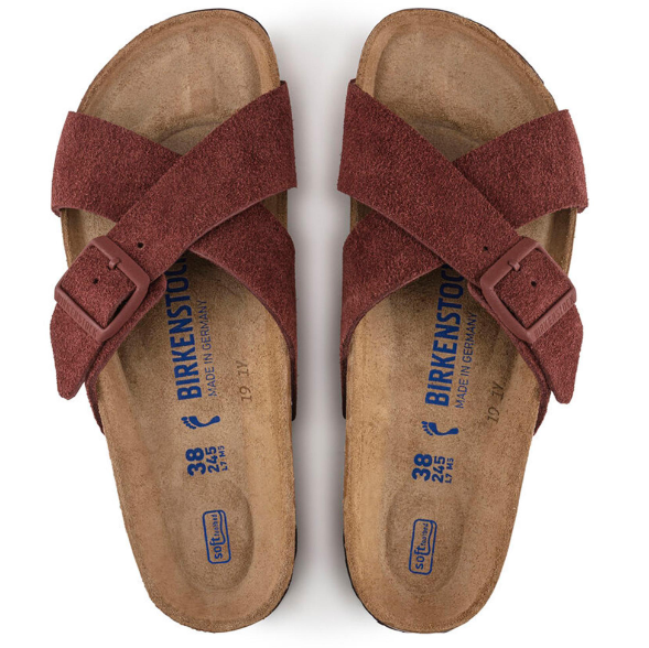 Birkenstock Siena Soft Footbed Suede Leather Chocolate Narrow