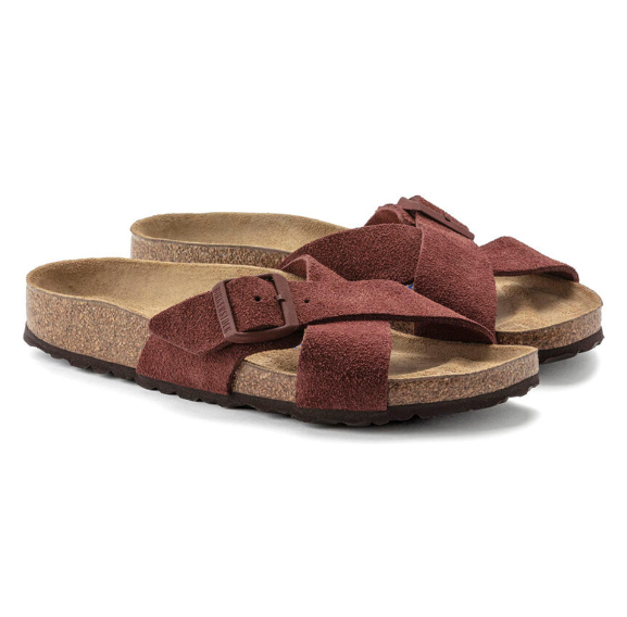 Birkenstock Siena Soft Footbed Suede Leather Chocolate Narrow