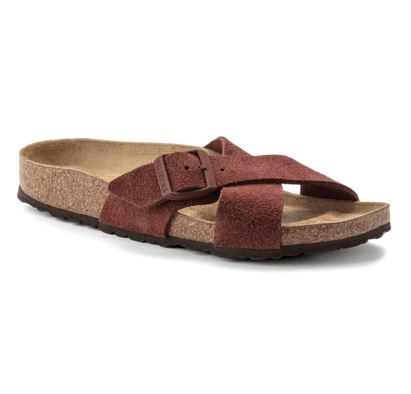 Birkenstock Siena Soft Footbed Suede Leather Chocolate Narrow