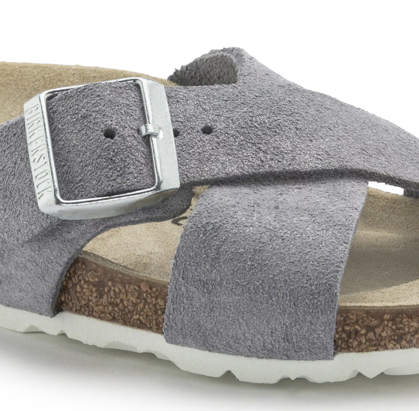 Birkenstock Siena Suede Leather Purple Fog Sandals Narrow
