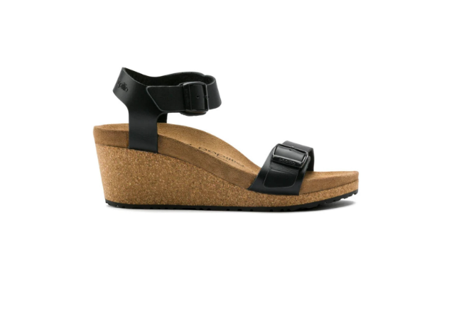 Birkenstock Soley Leather Black Narrow