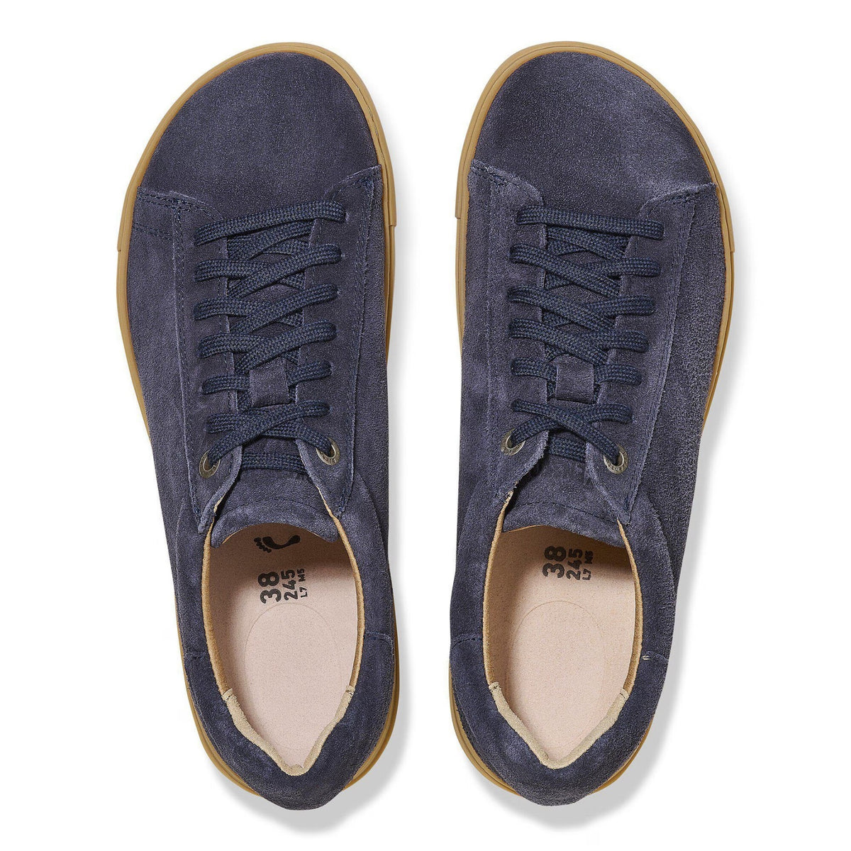 Birkenstock Bend Low Suede Leather Shoes - Midnight - Regular