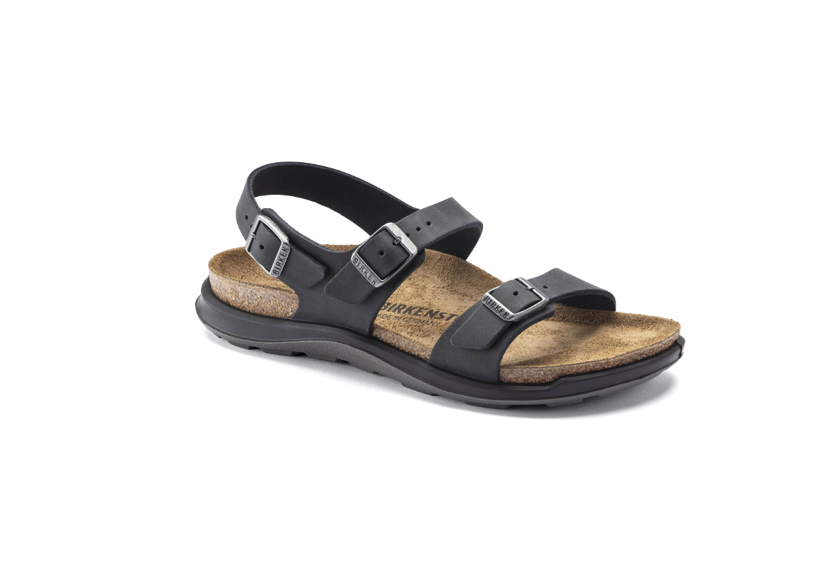 Birkenstock Sonora Women's Oiled Leather Sandals - Black Narrow