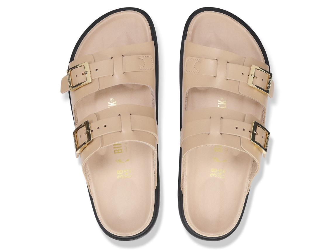 Birkenstock St Barths Exquisite Natural Leather Sandals - New Beige Narrow