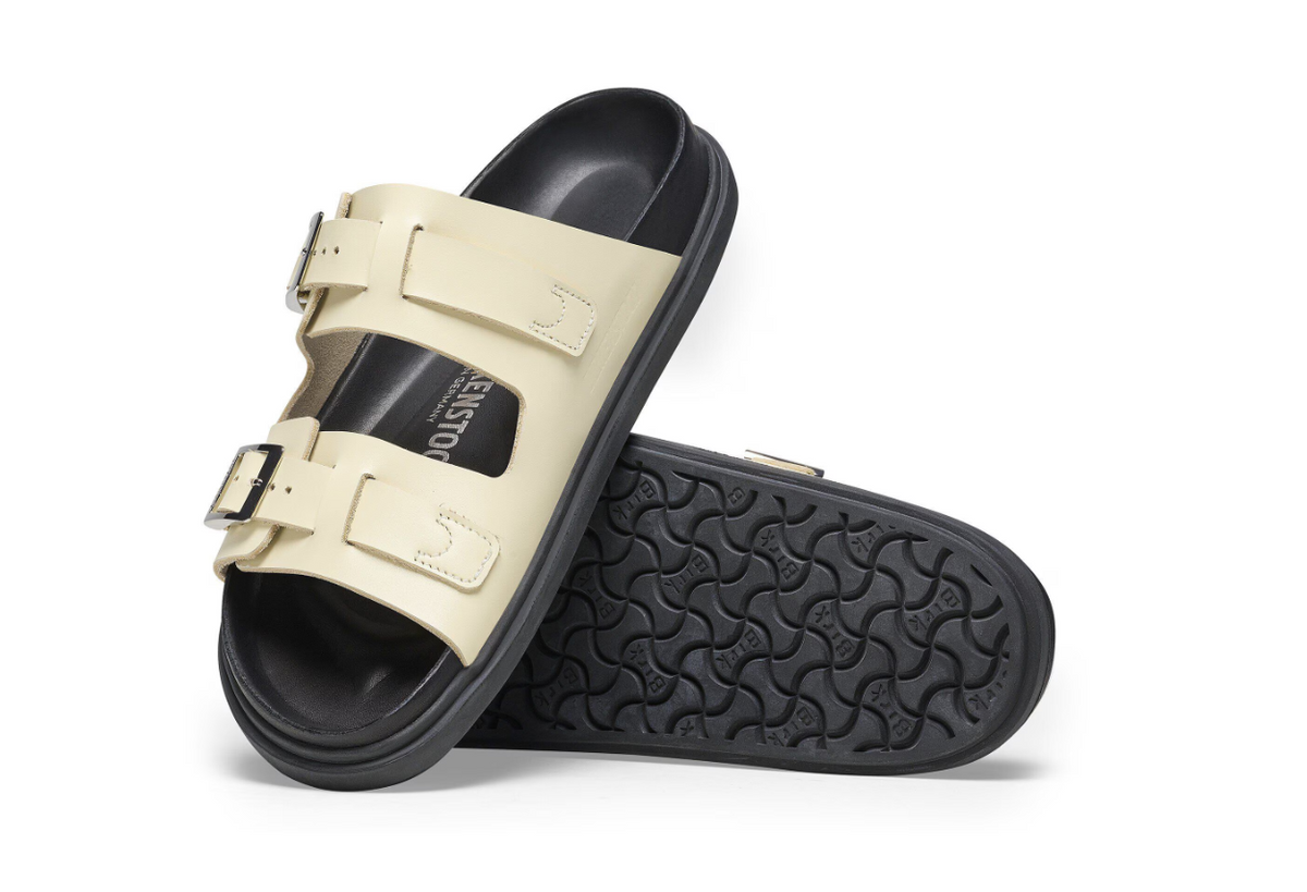 Birkenstock St Barths Natural Leather Sandals Butter Narrow