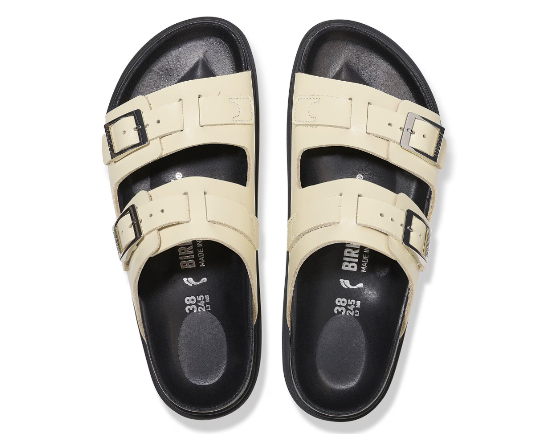 Birkenstock St Barths Natural Leather Sandals Butter Narrow