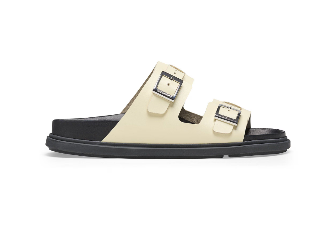 Birkenstock St Barths Natural Leather Sandals Butter Narrow
