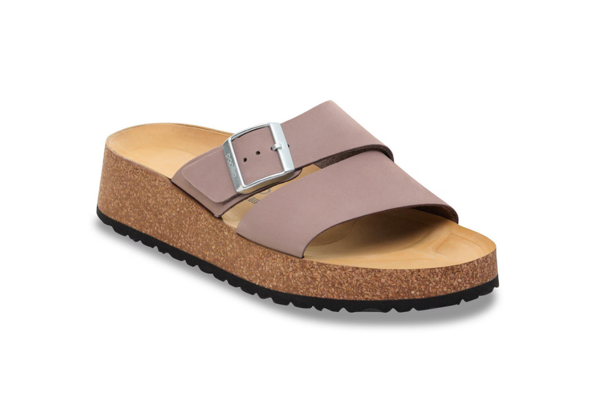 Birkenstock Papillio Almina Nubuck Leather Sandals - Faded Purple Narrow