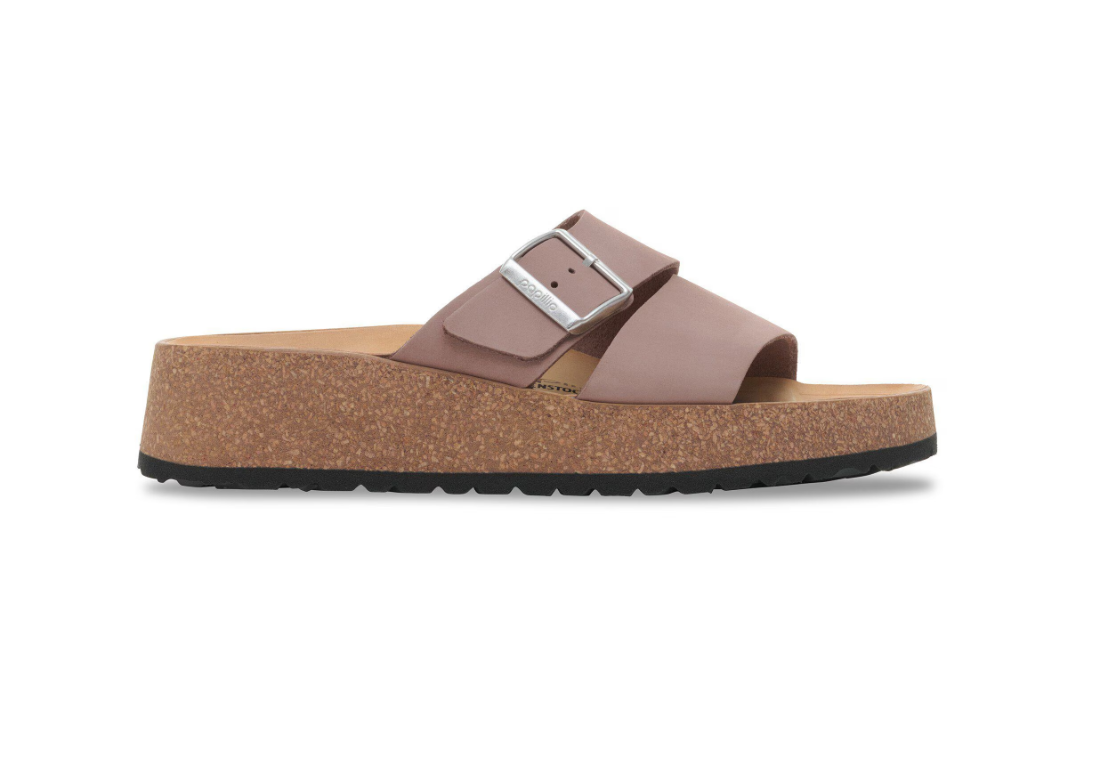 Birkenstock Papillio Almina Nubuck Leather Sandals - Faded Purple Narrow