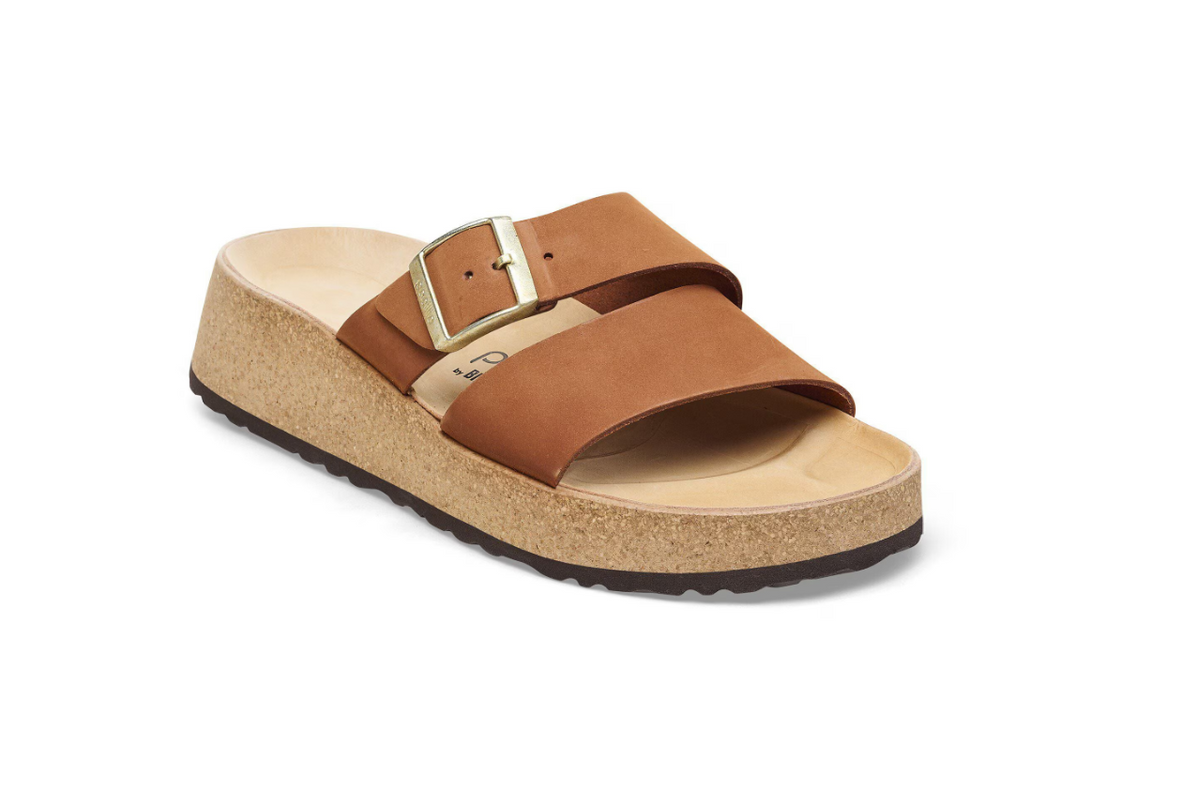 Birkenstock Papillio Almina Nubuck Leather Sandals - Pecan Narrow
