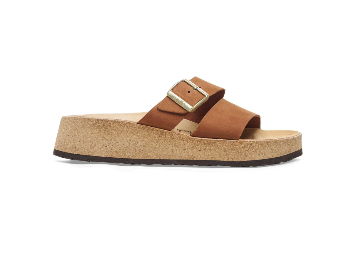 Birkenstock Papillio Almina Nubuck Leather Sandals - Pecan Narrow