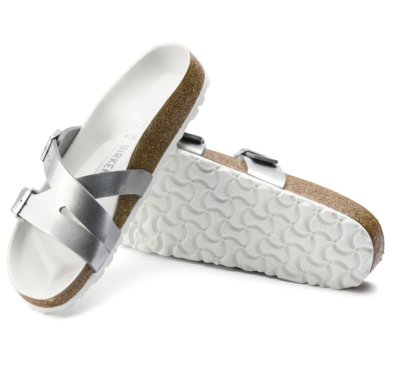 Birkenstock Yao Balance Birko-Flor Silver Narrow