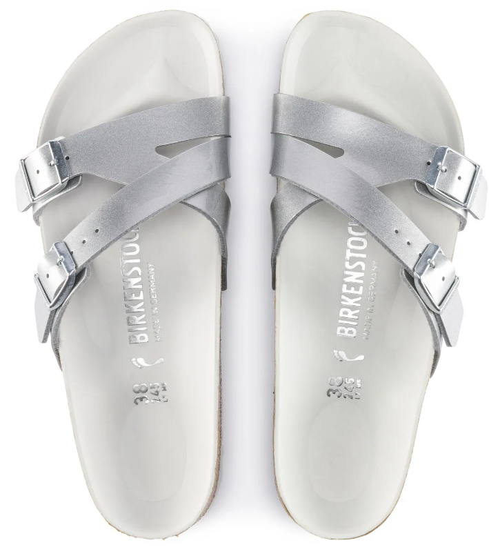 Birkenstock Yao Balance Birko-Flor Silver Narrow