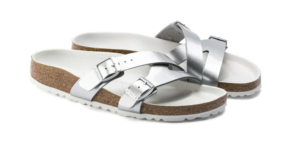 Birkenstock Yao Balance Birko-Flor Silver Narrow