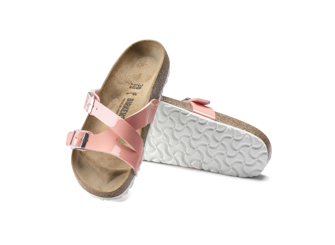 Birkenstock Yao Balance Birko-Flor Patent Coral Peach  Narrow