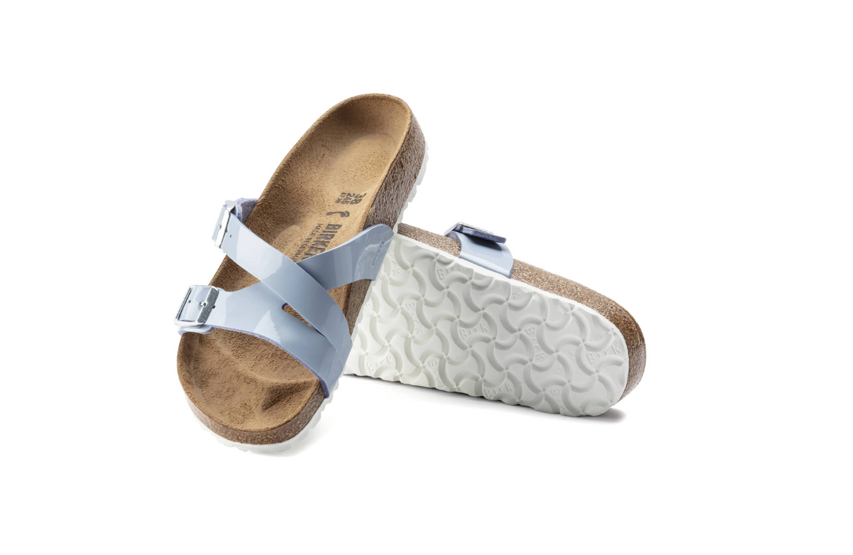 Birkenstock Yao Balance II Birko-Flor Patent Dove Blue  Narrow
