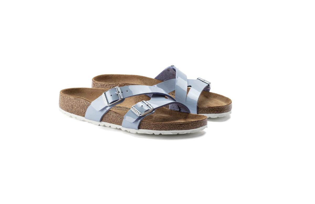 Birkenstock Yao Balance II Birko-Flor Patent Dove Blue  Narrow