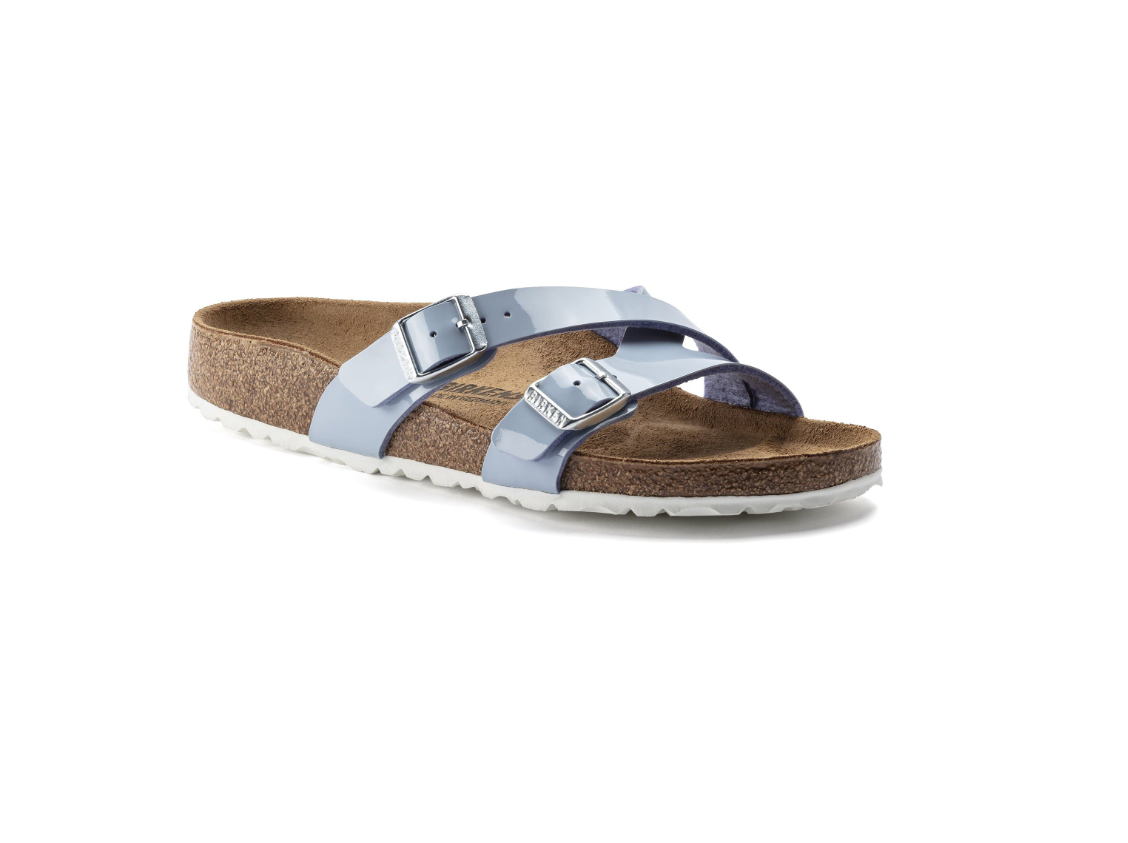 Birkenstock Yao Balance II Birko-Flor Patent Dove Blue  Narrow
