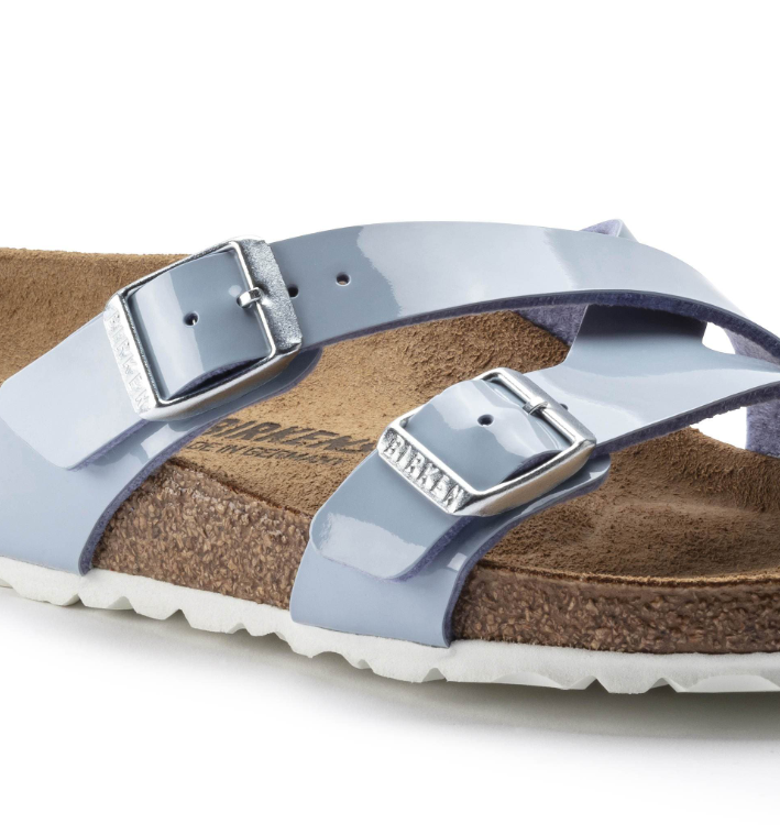 Birkenstock Yao Balance II Birko-Flor Patent Dove Blue  Narrow